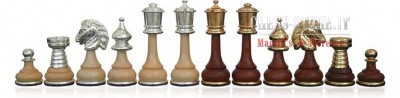 CHESS PIECES MADE IN GOLD-SILVER PLATED SOLID BRASS AND WOOD online