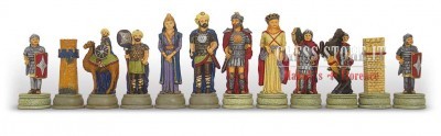 CHESS PIECES MADE IN PAINTED PEWTER online